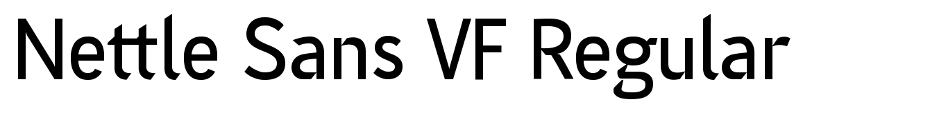 Nettle Sans VF Regular